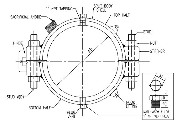 Pipeline Leak Repair Clamp