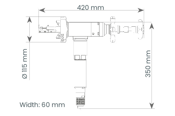 Biseladora para tubería MF3iw