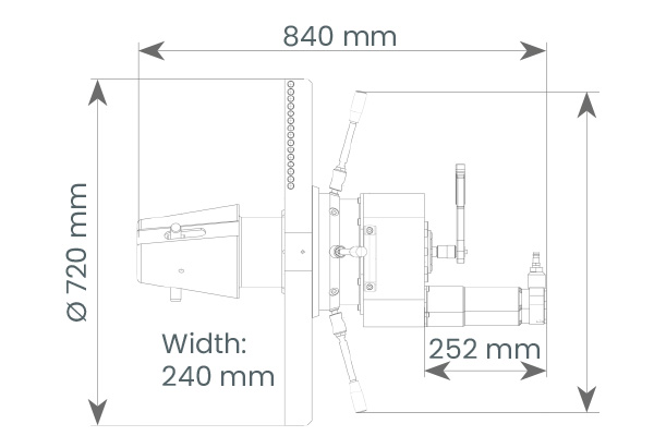 Biseladora para tubería MF6i-50