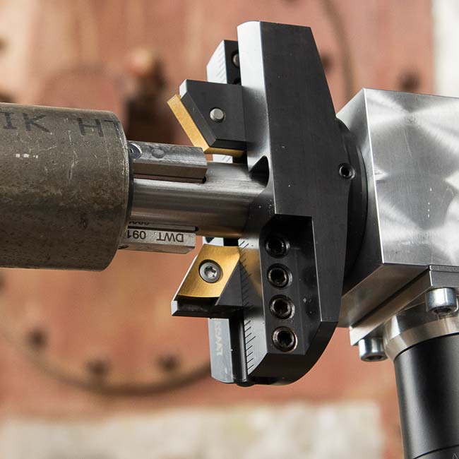 Porte outils pour machine à chanfreiner de tube 